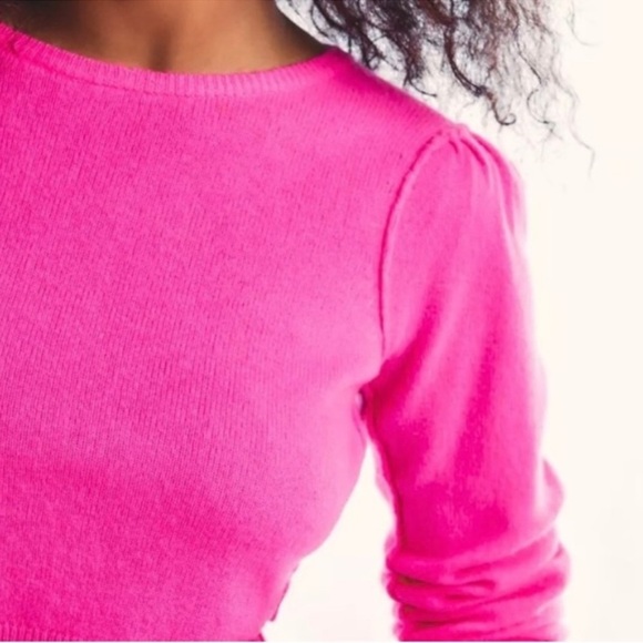 Trade/sell Loveshackfancy Lune cashmere sweater small EUC💜🌺 - Picture 4 of 5